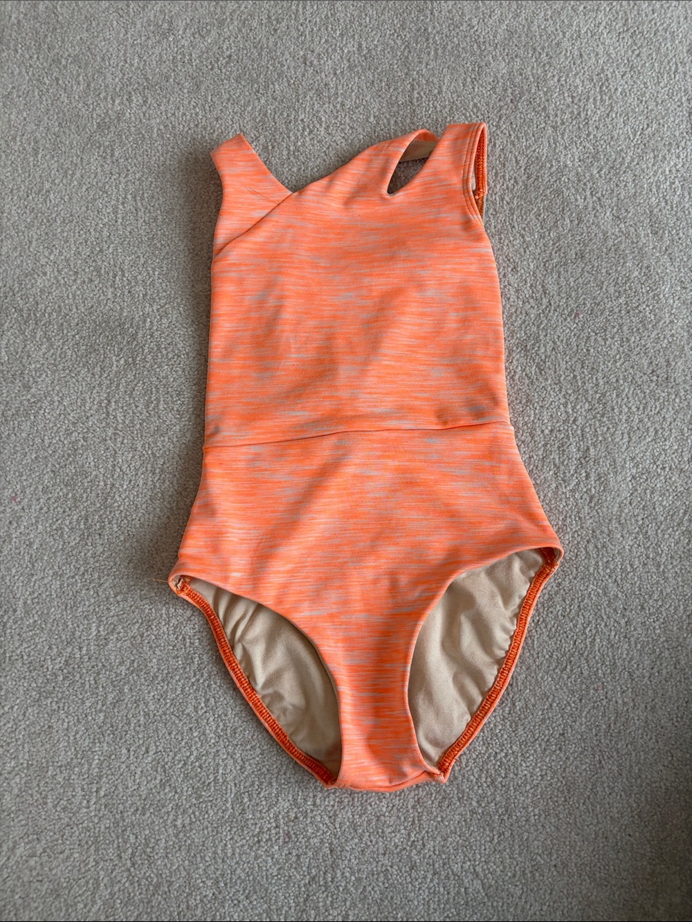 Five Dancewear Orange Leotard - size YXL